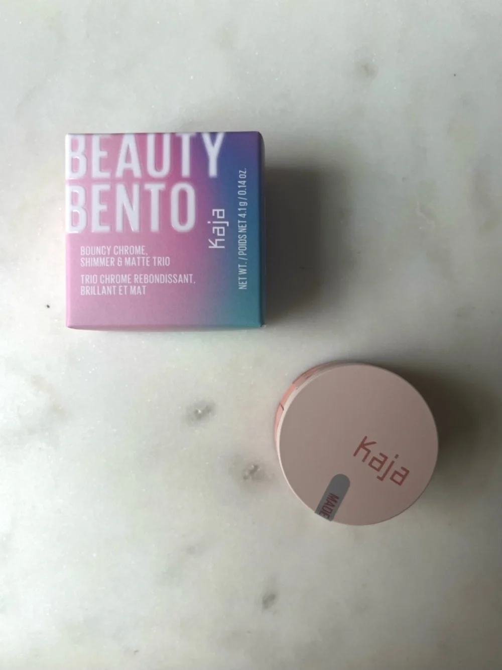KAJA NWT Beauty Bento Stacked Eyeshadow Trio, (16) Peach Madeline